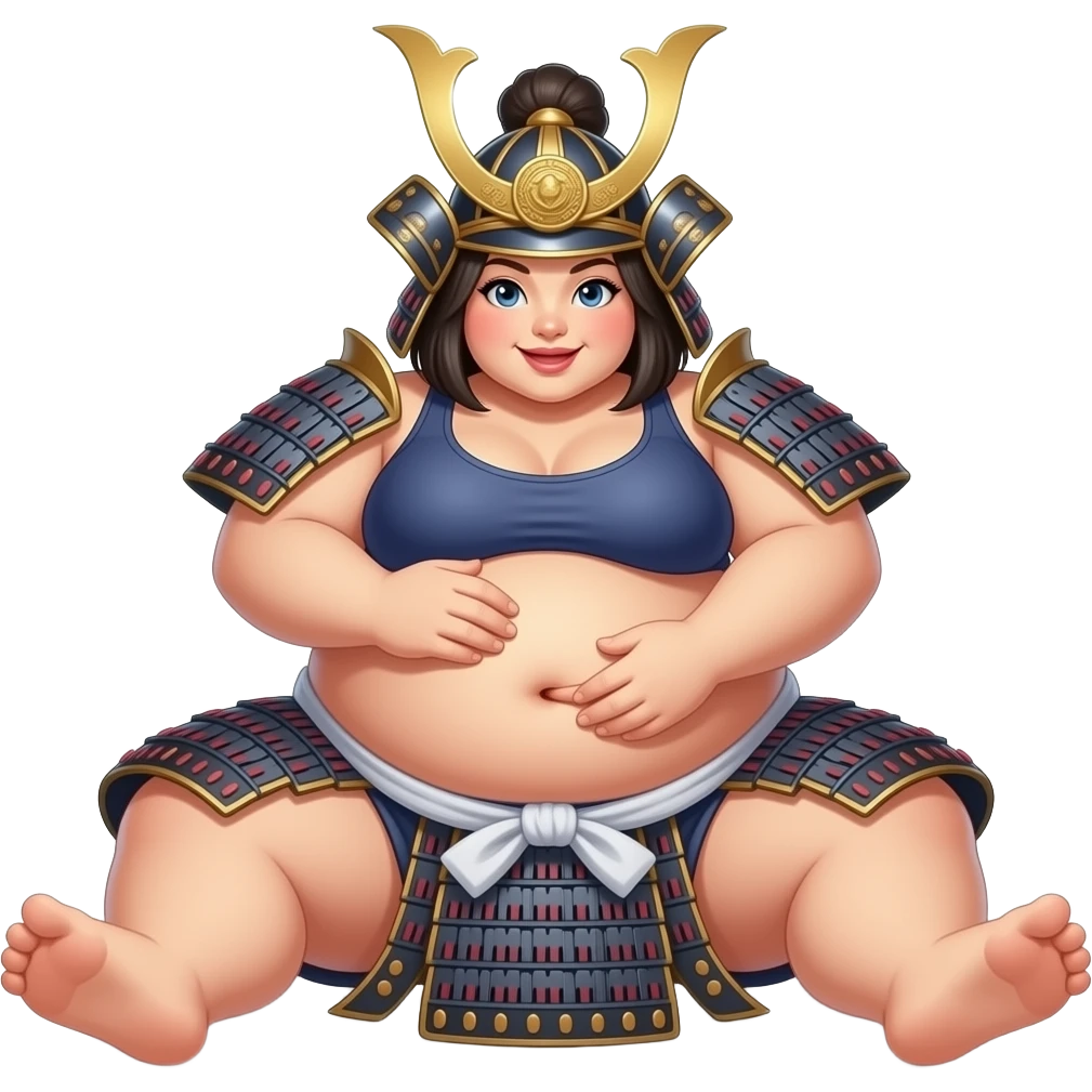 Make this sumo warrior girl get stuffed,her belly will be so big it would look like she has pregnancy bloating,dare to tickle that sumo warrior girl’s bellybutton,her gut rumbling echoes loud so you can listen to that full tummy,Fat sumo warrior girl rolls around. emoji