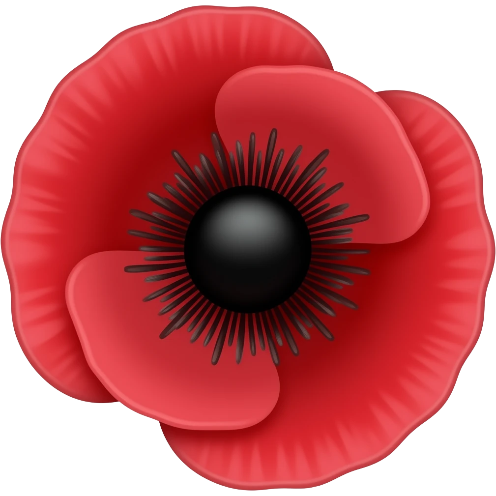 Remembrance poppy emoji | AI Emoji Generator
