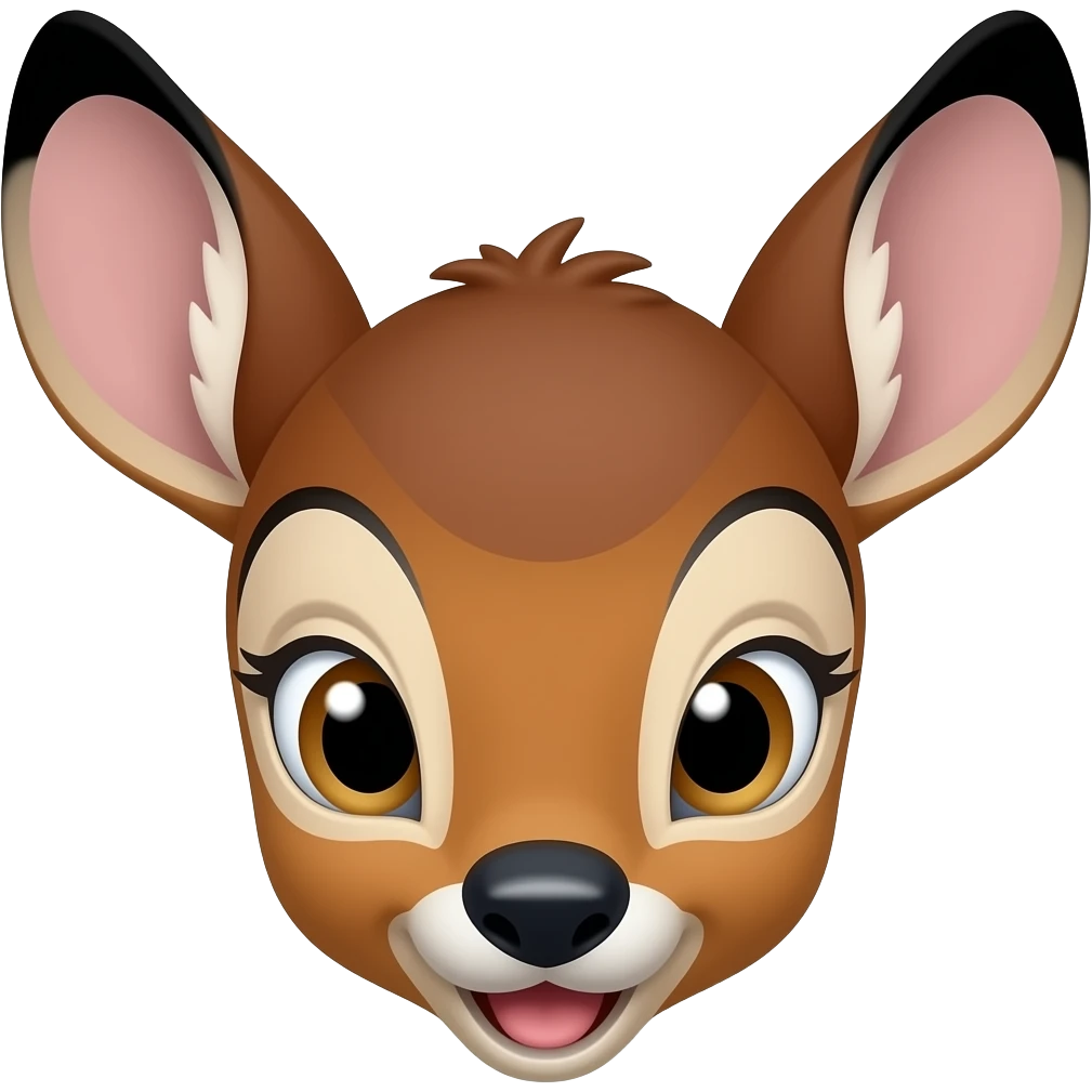 bambi’s face from the front emoji