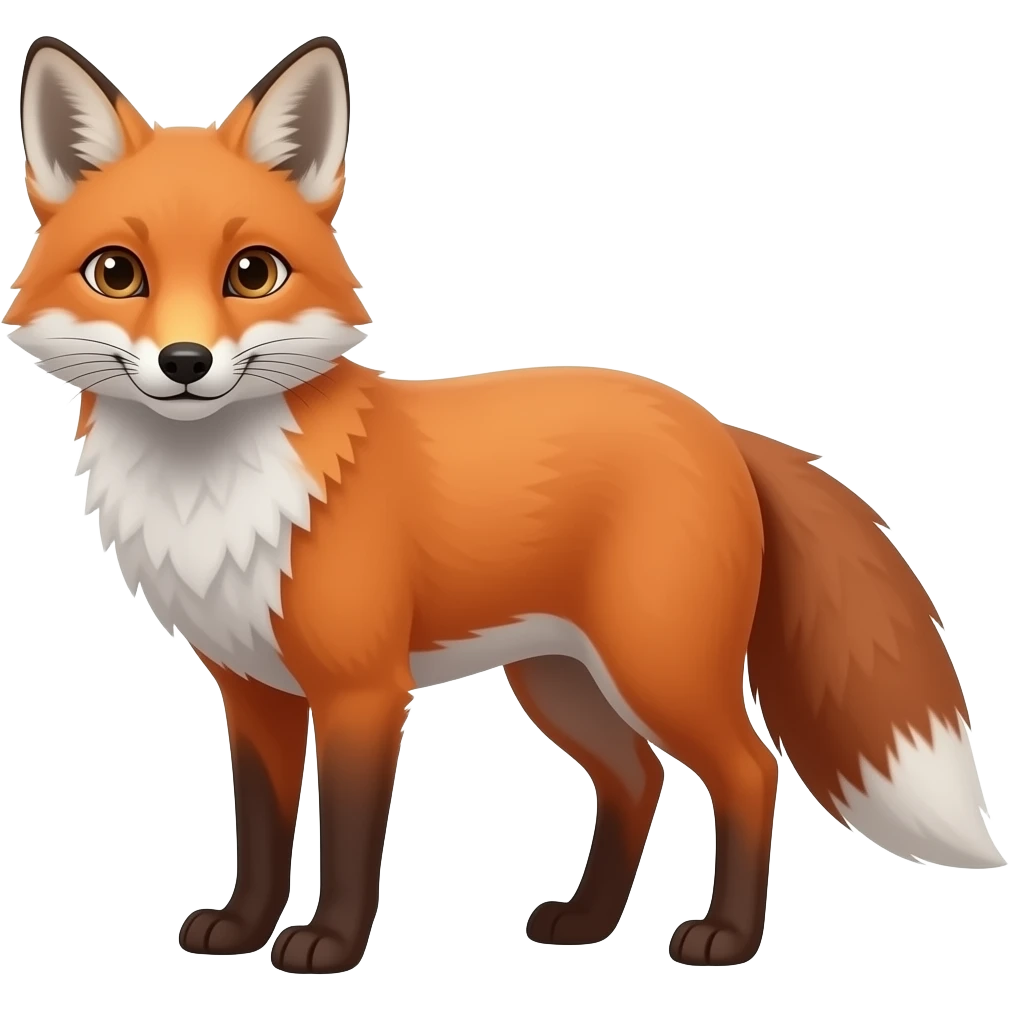 A red fox emoji