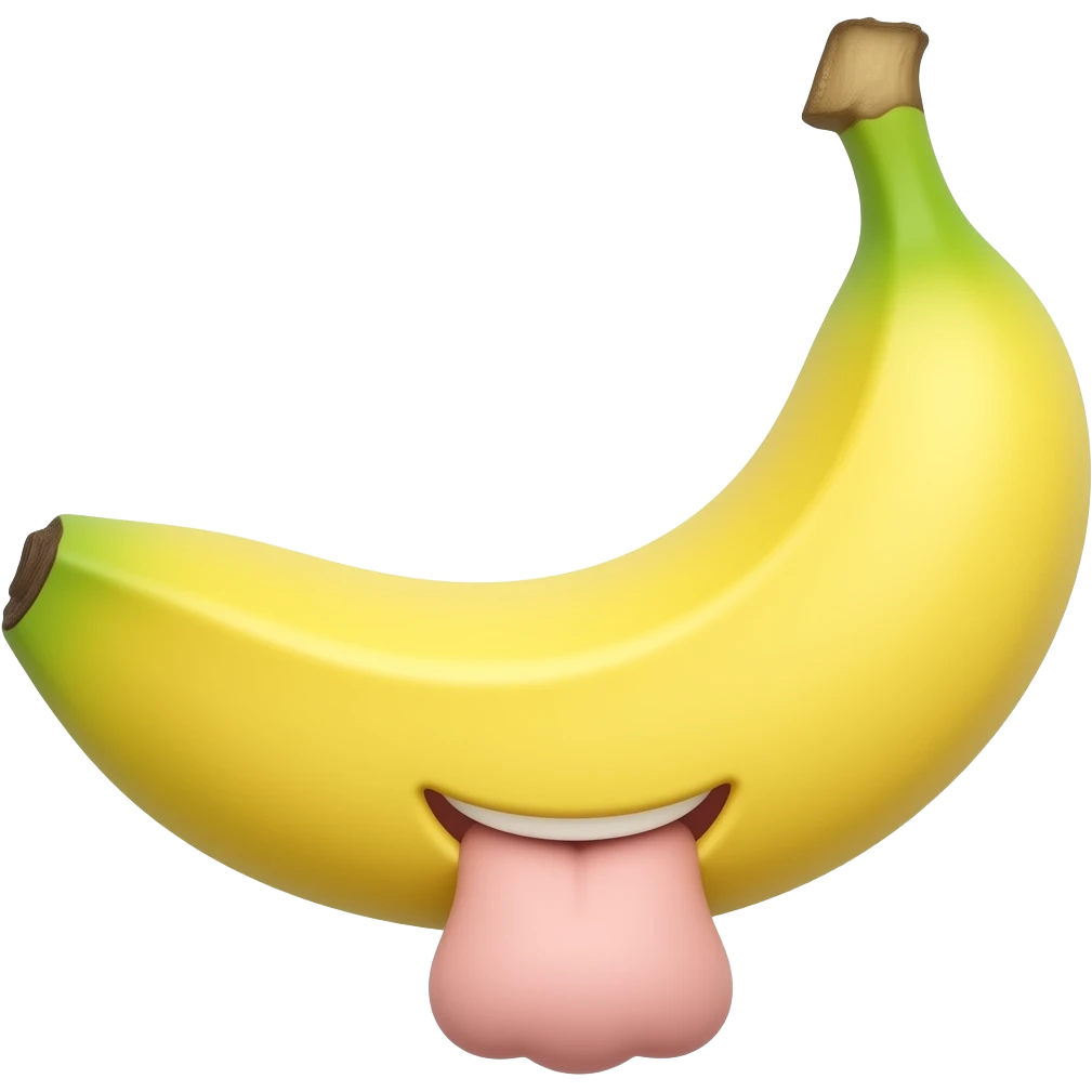Farting banana emoji