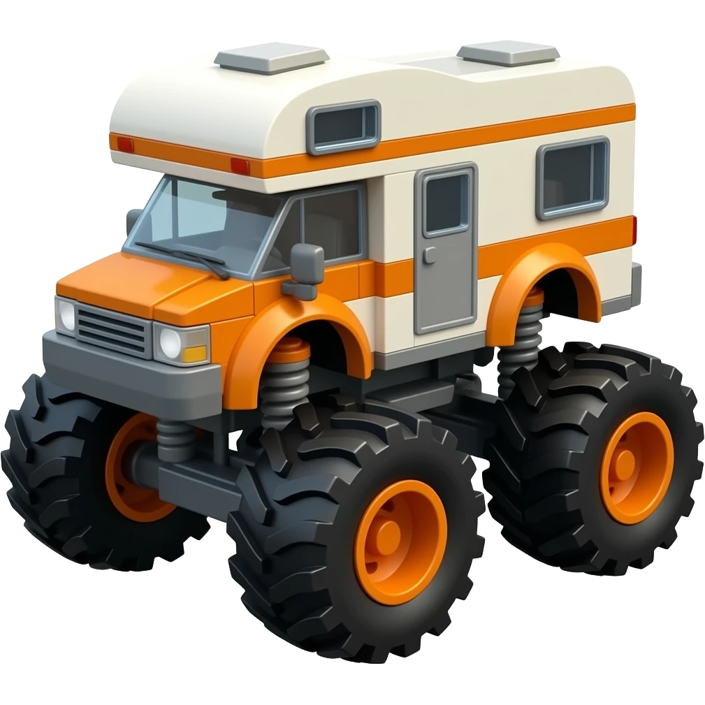 lego monster truck rv emoji