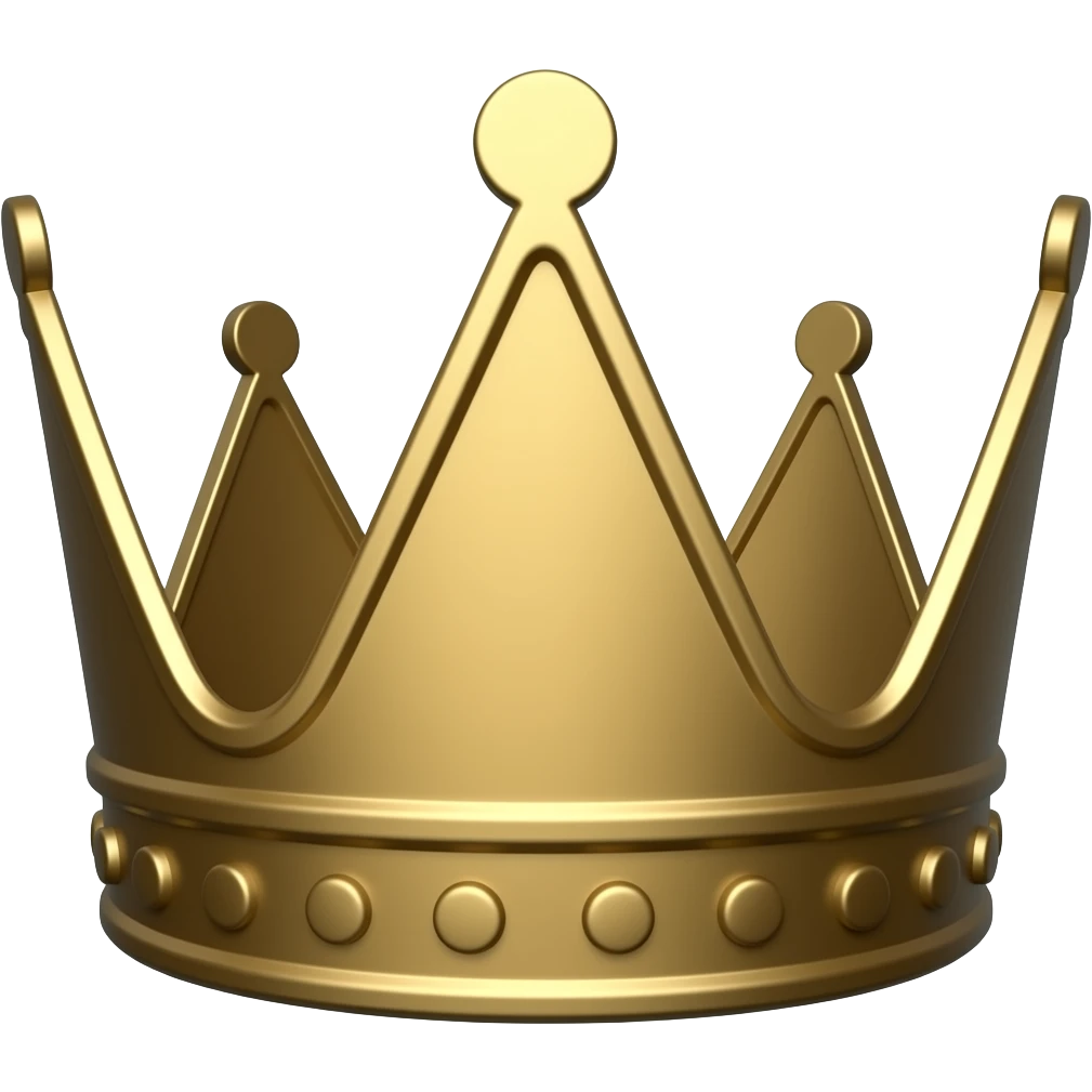 Dark crown emoji