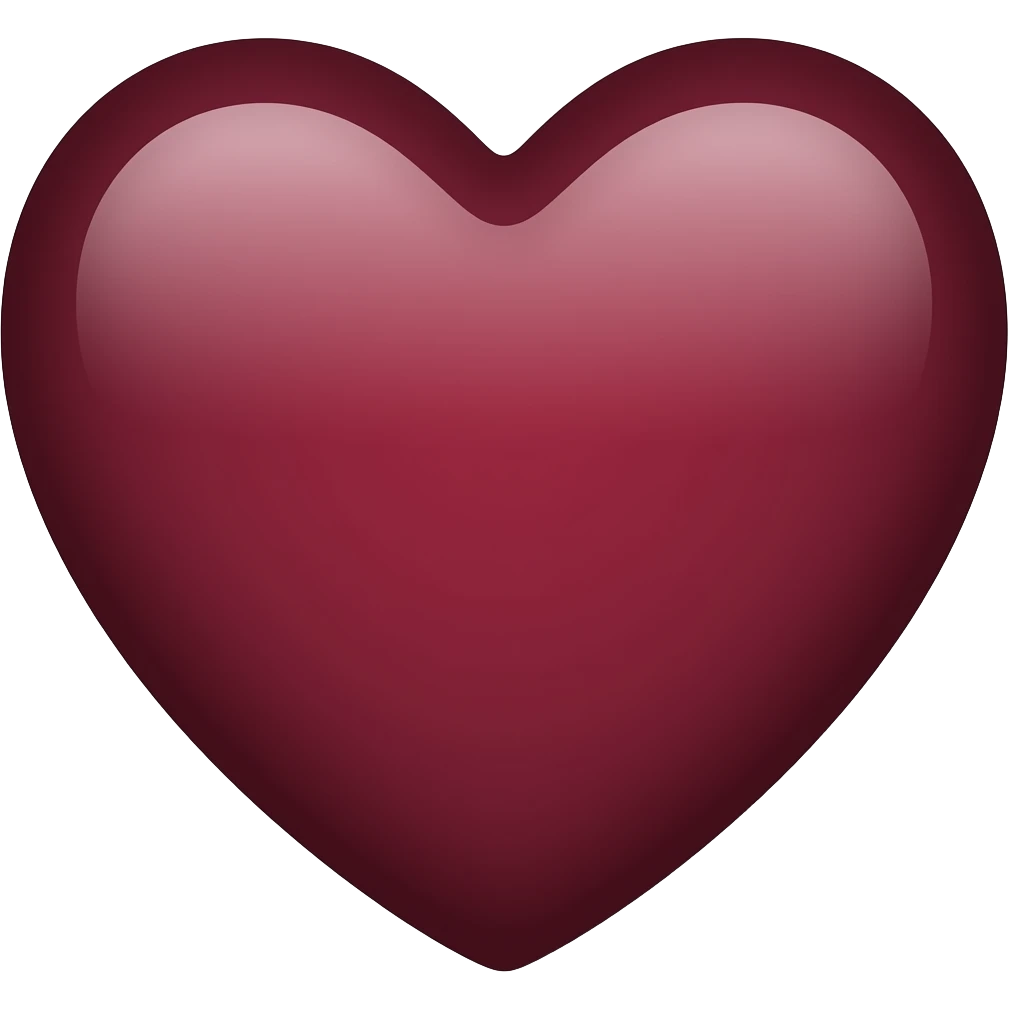 Corazon colorr vino emoji