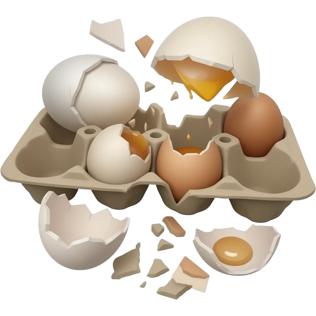egg tray broken emoji