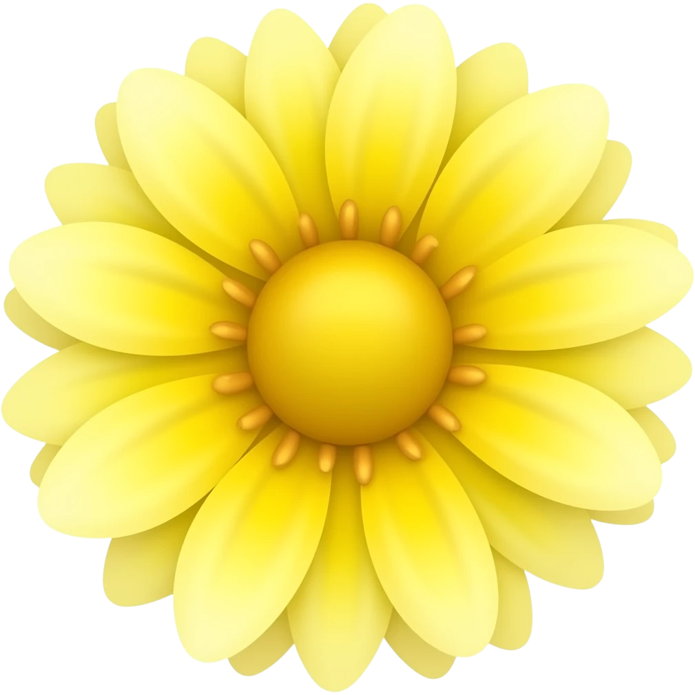 Yellow flower emoji