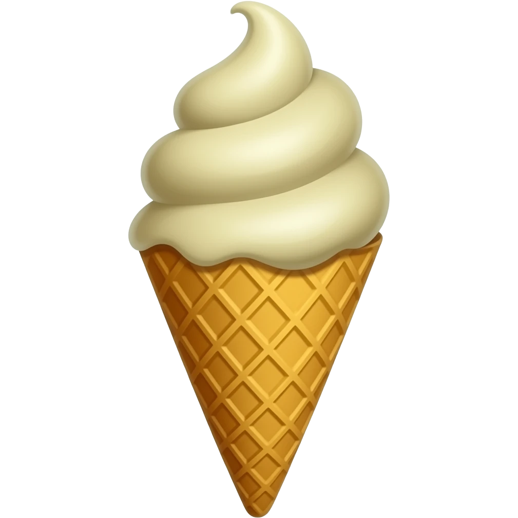 Waffle cone hd emoji
