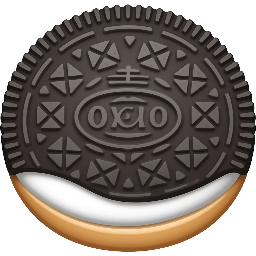 Oreo donut emoji
