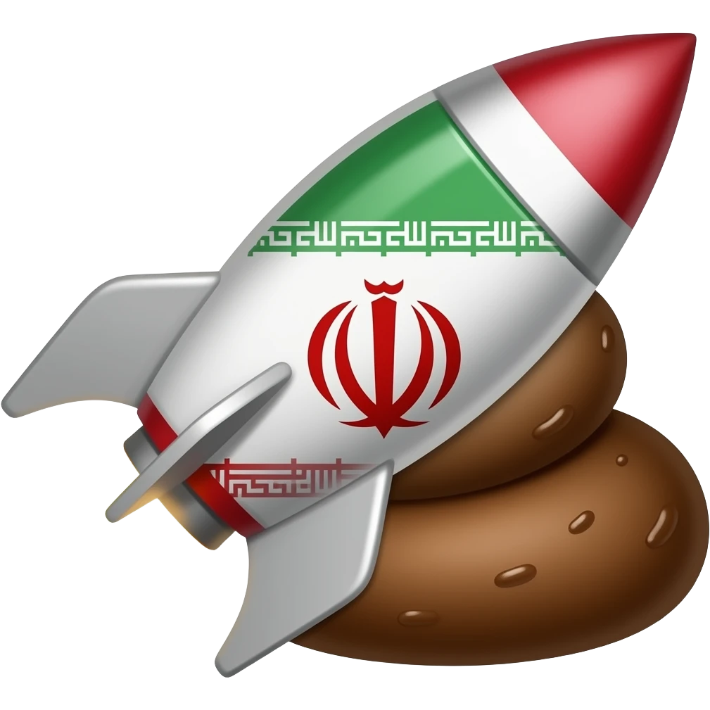 🚀+🇮🇷 =.     🇺🇲 +💩 = emoji