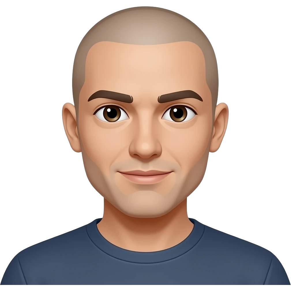 make face shaved emoji