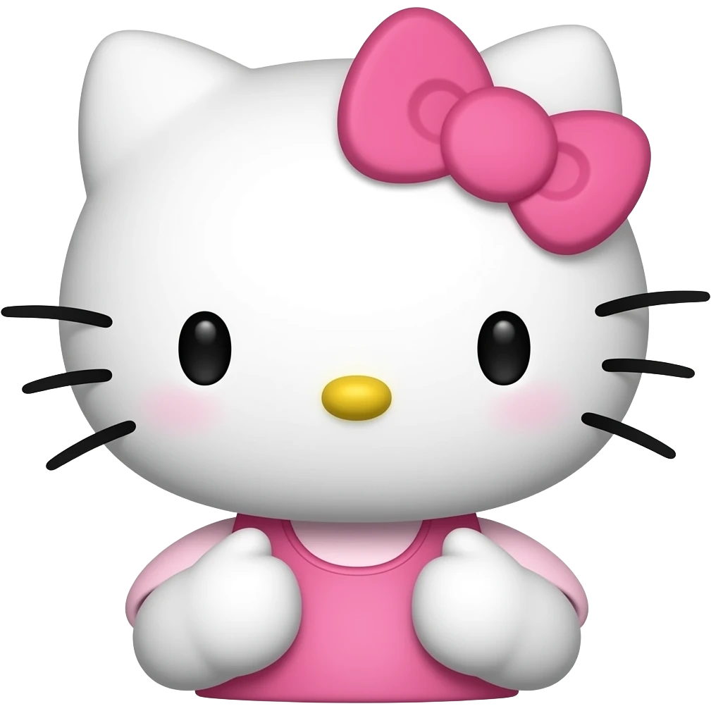 Hello Kitty qui rougit emoji
