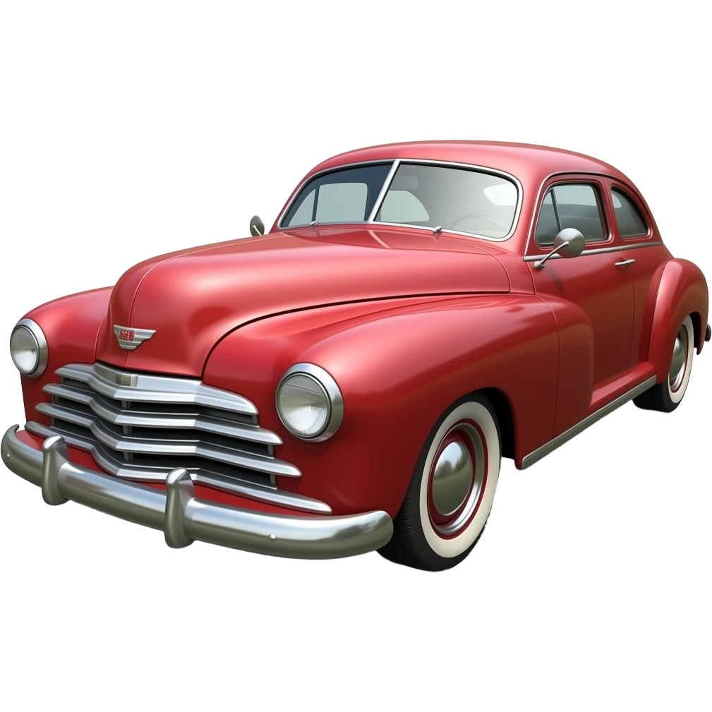 47 chevy coupe red front quarter emoji