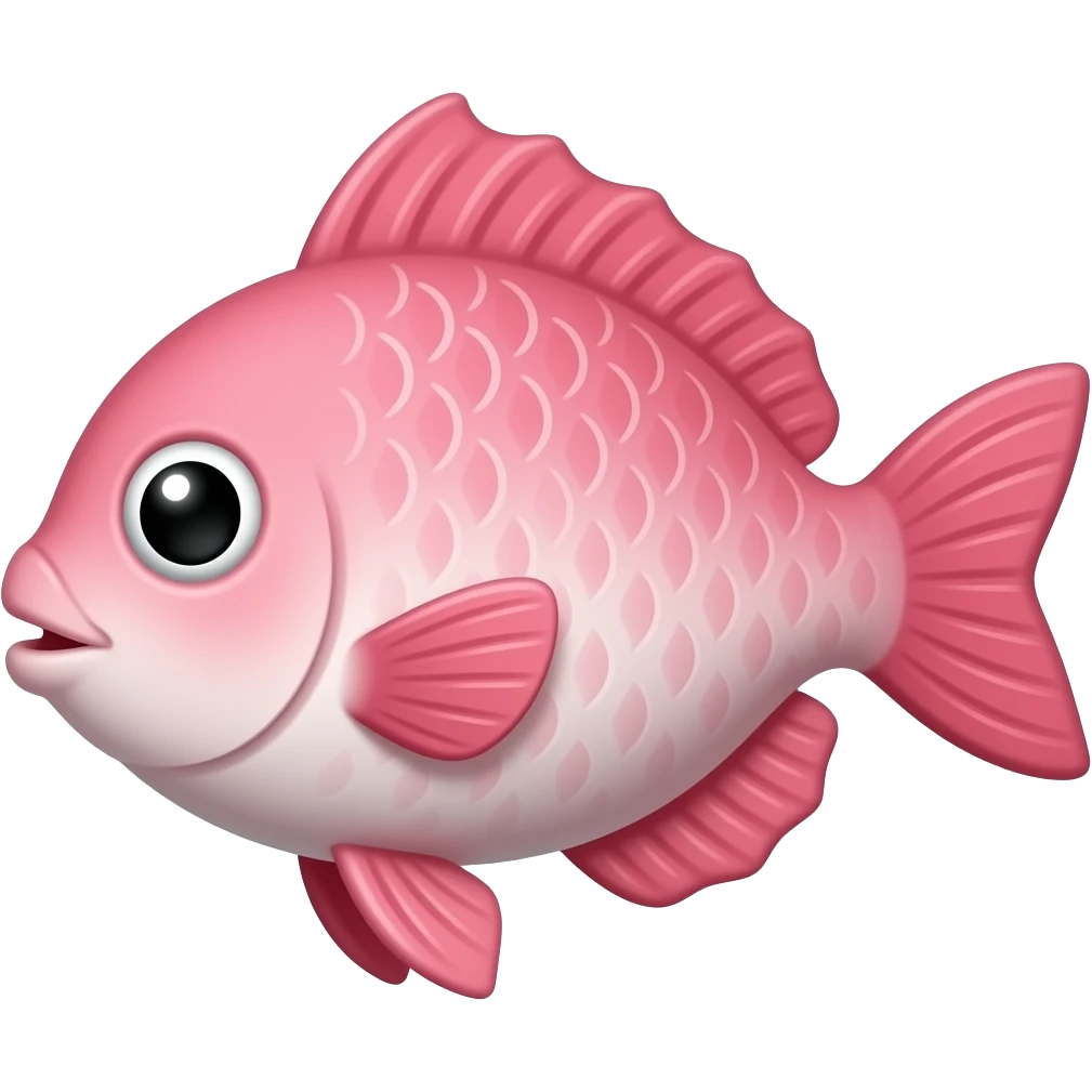 Pink fish emoji