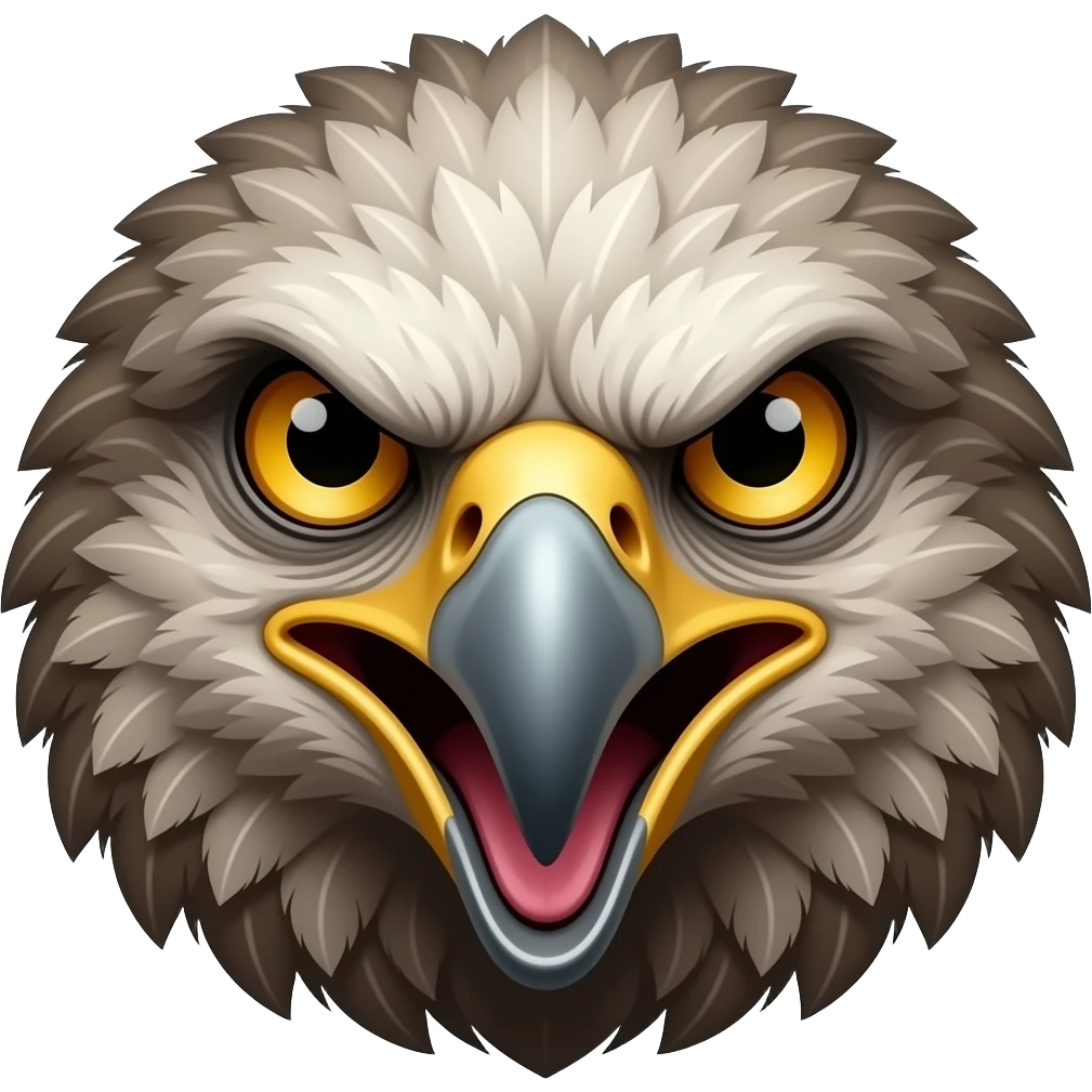 Angry vulture face emoji
