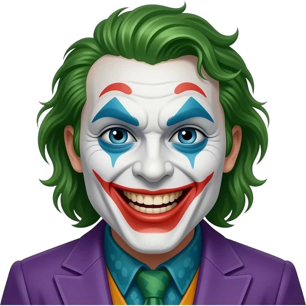 Joker rigole emoji
