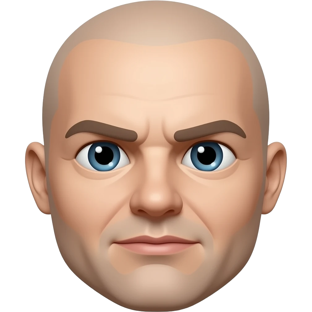 Distorted face emoji