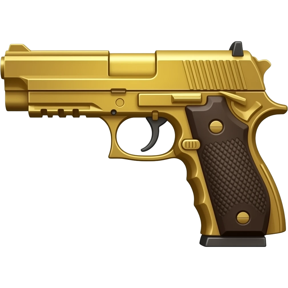 Золотий desert eagle emoji