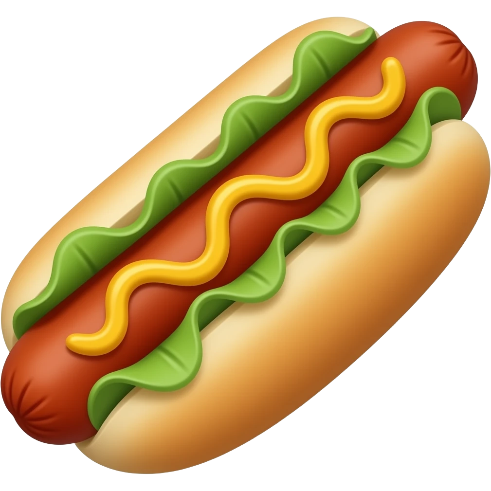 Hot dog emoji