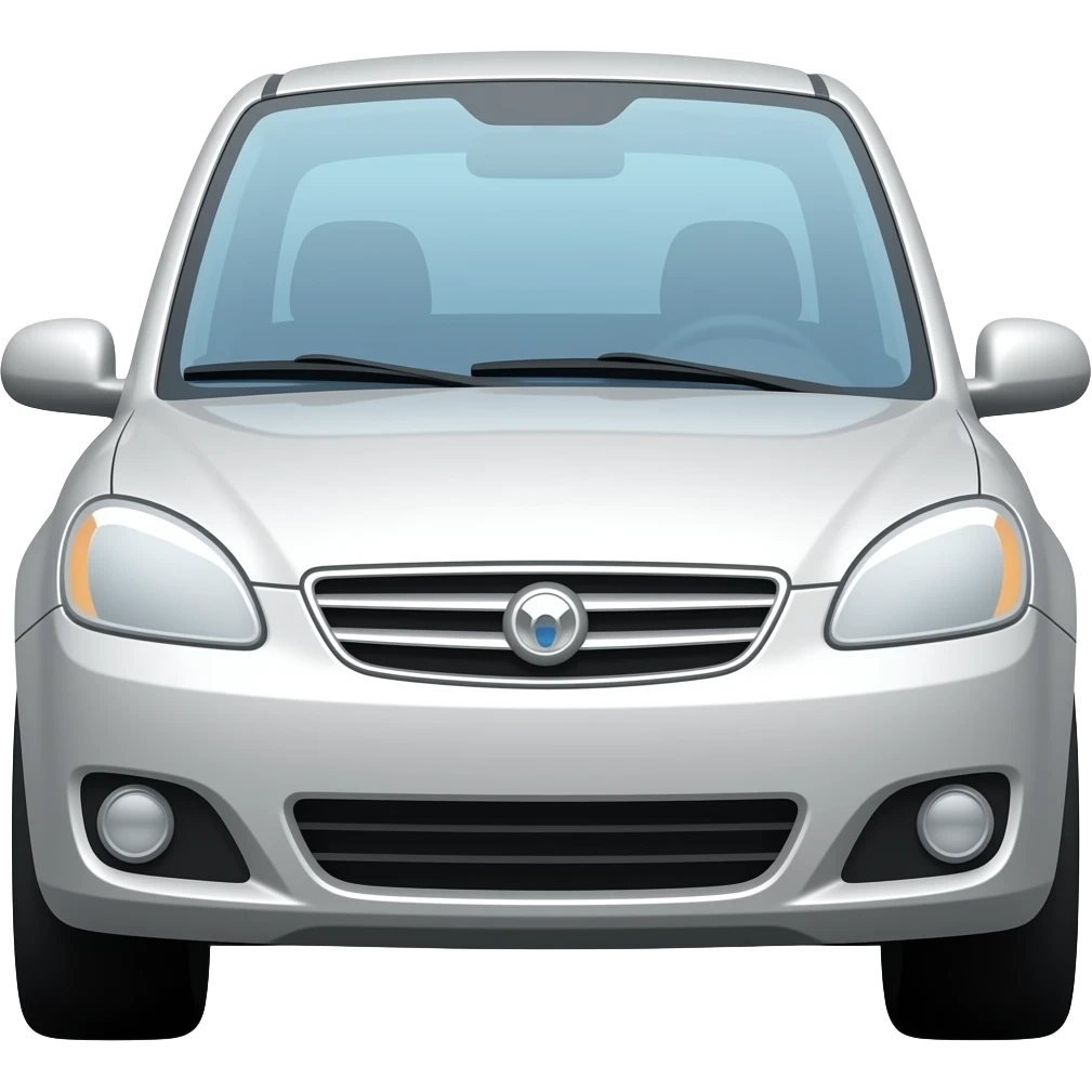 Create high-quality glossy emojis with a vibrant modern style.Make the emojis look premium, shiny, and eye-catching with bright highlights, smooth gradients, soft reflections, and glowing details. Car emoji emoji