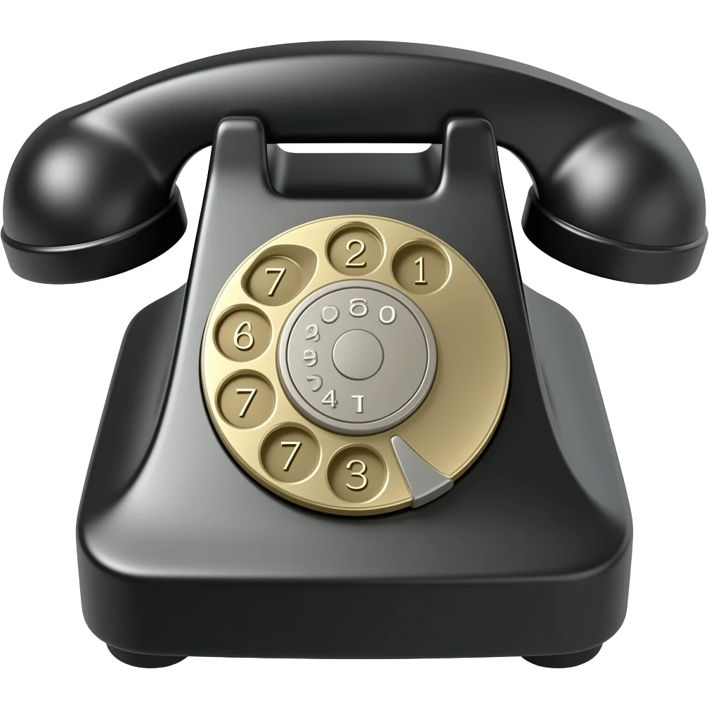 Push-button phone emoji