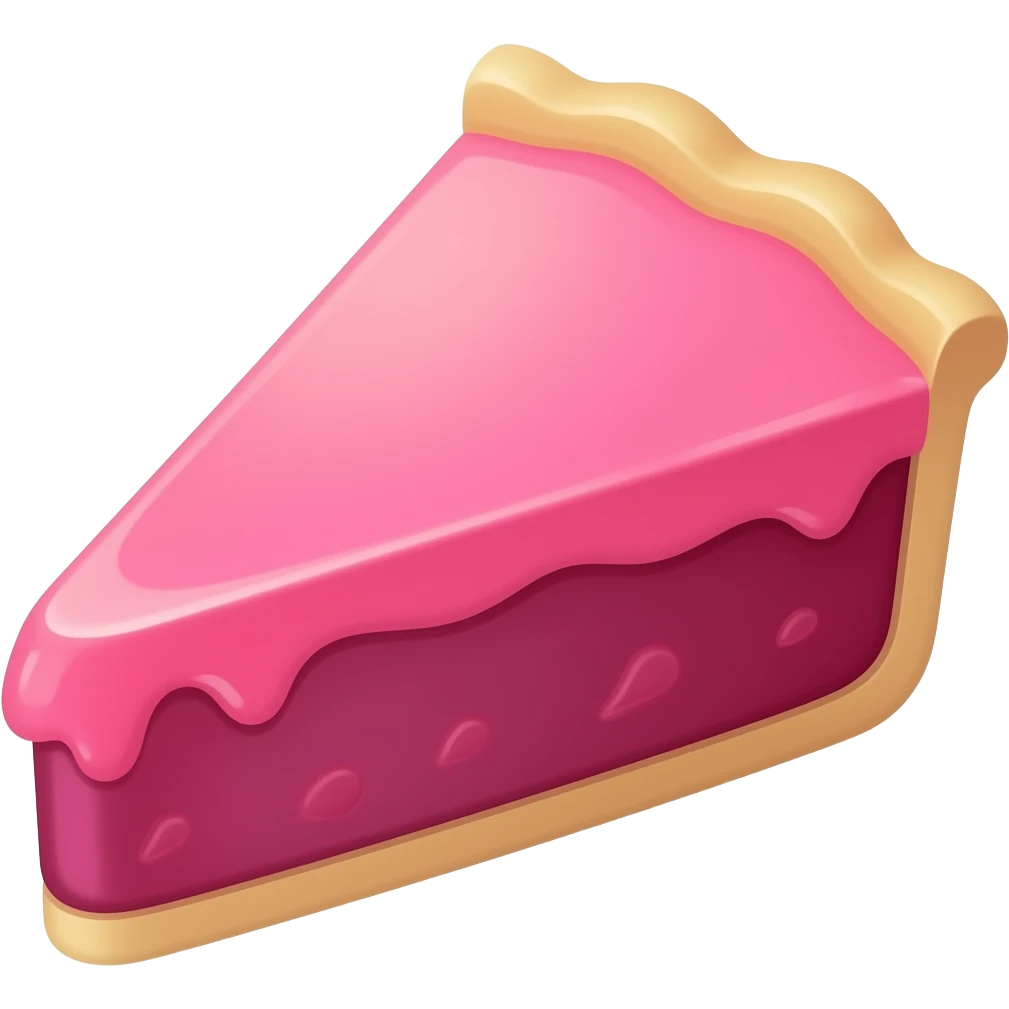 Dark pink pie emoji
