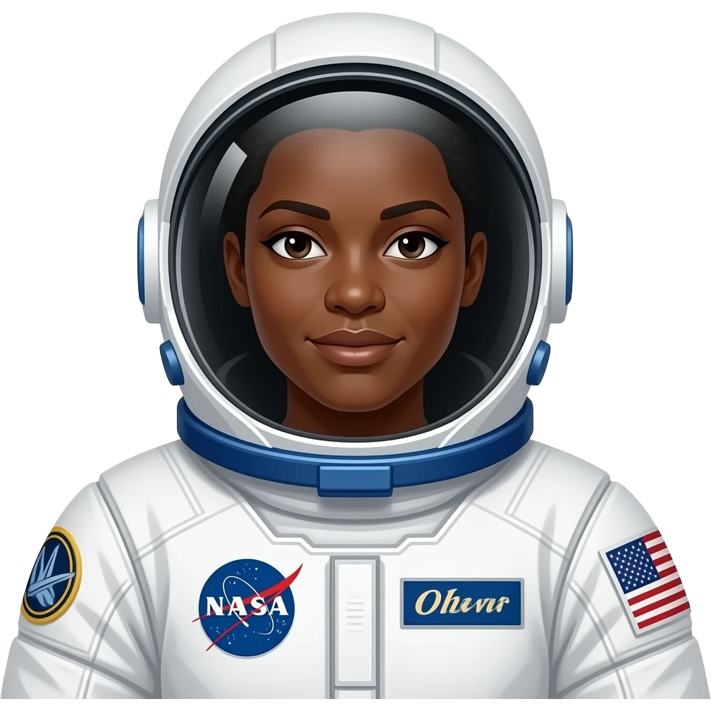 black woman Astronaut emoji