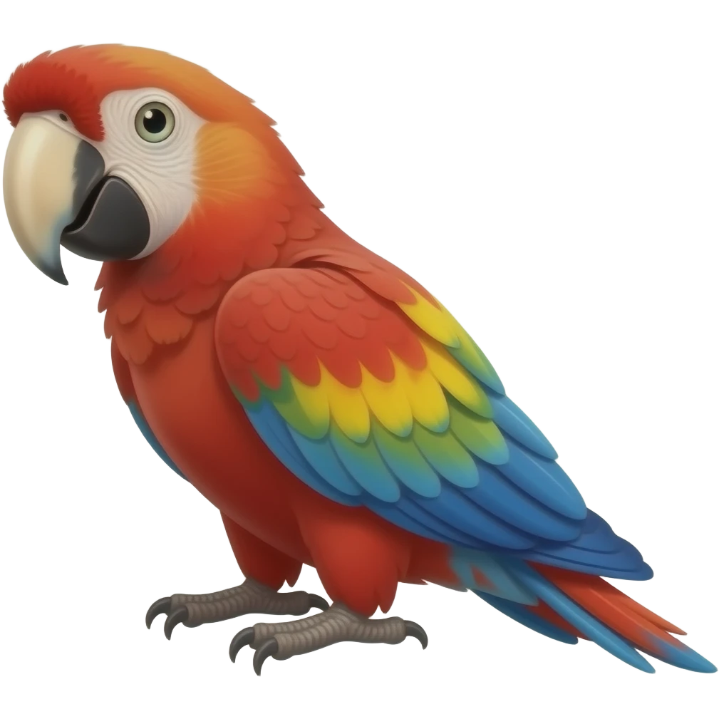 Scarlet macaw emoji