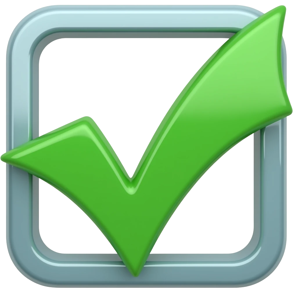 Verify checkmark emoji