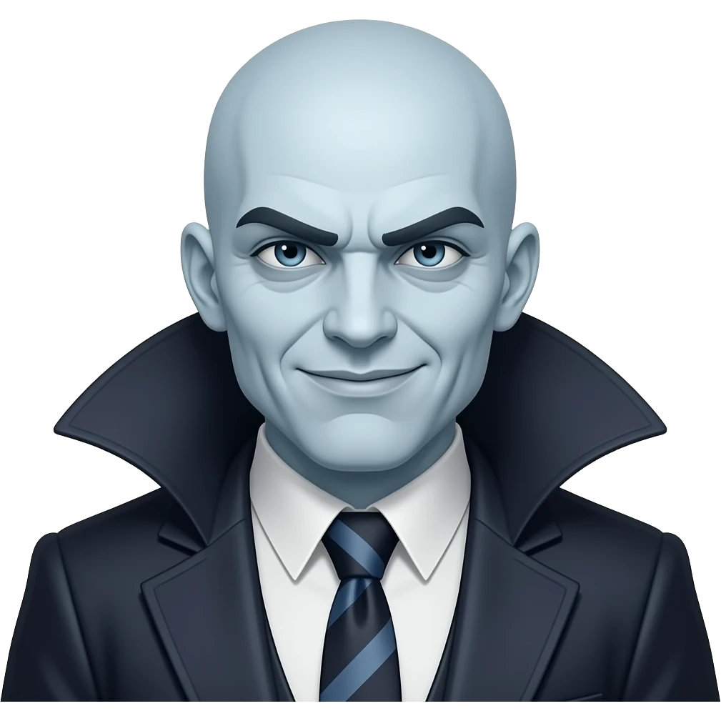 Bald villain emoji