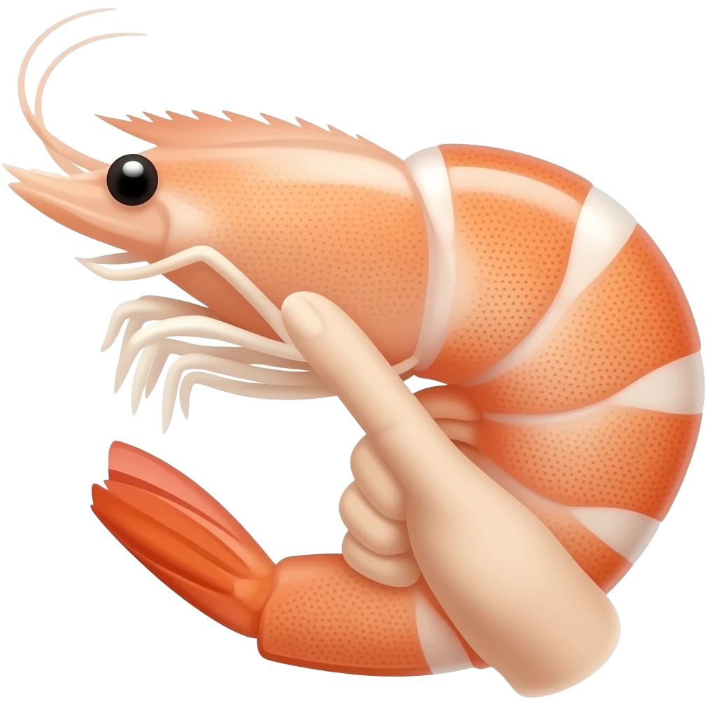 🍤🤏🏻 emoji