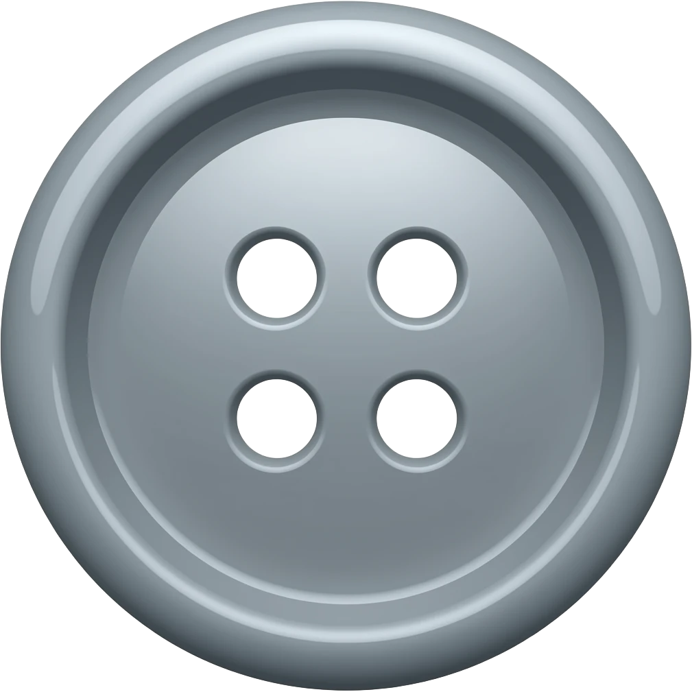 Grey Embroidery button emoji