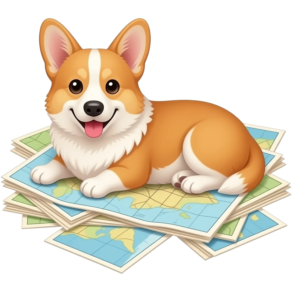 Corgi maps emoji