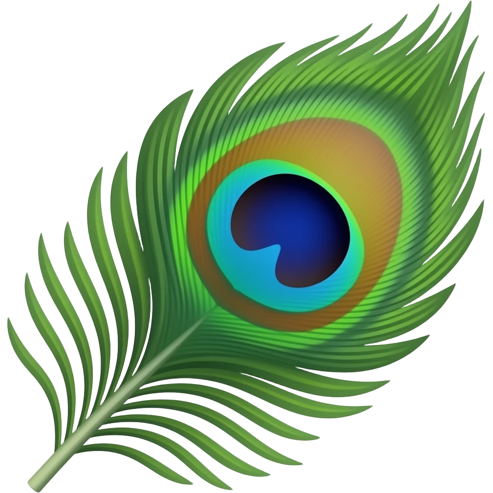 Create peacock feather emoji emoji