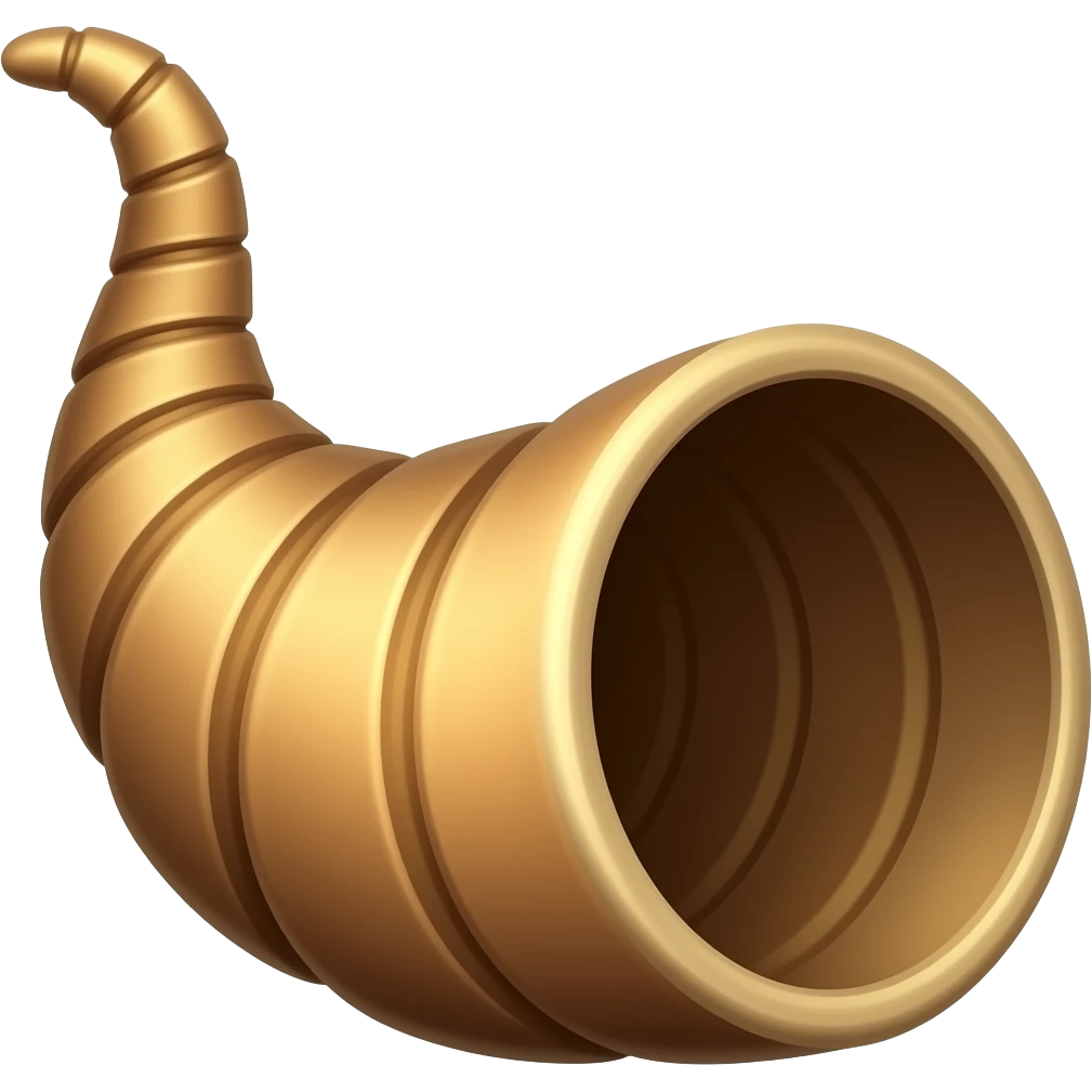 Empty Cornucopia facing viewer emoji