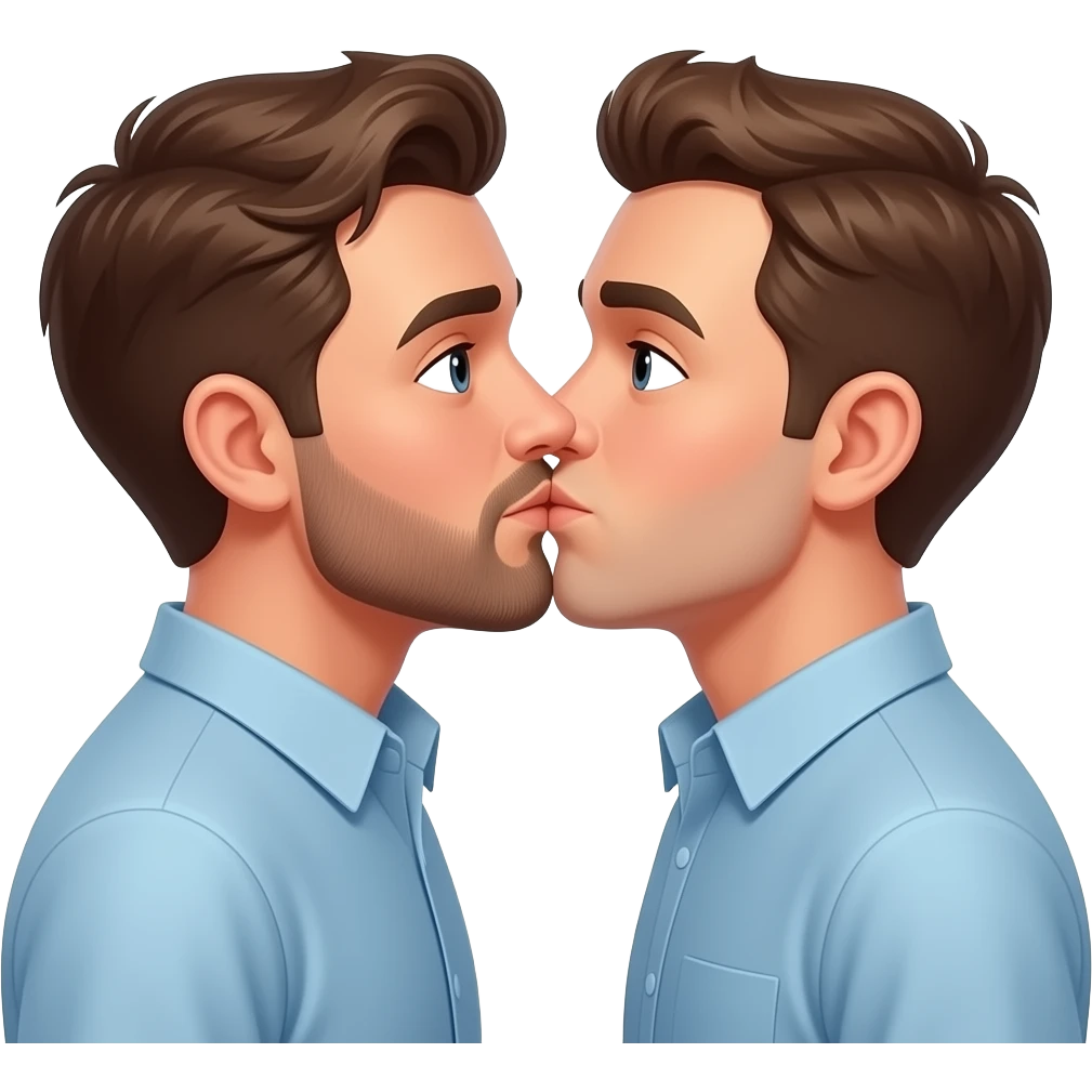 Man kiss man emoji