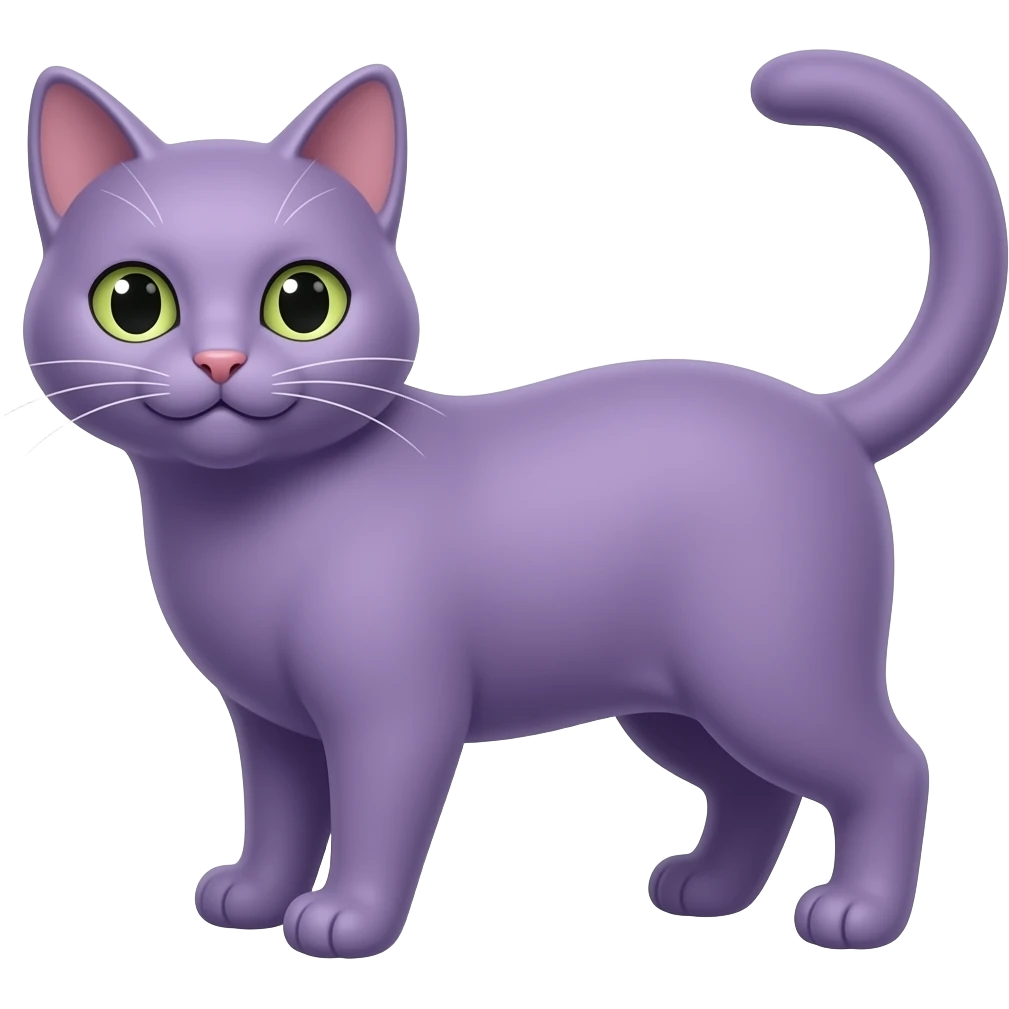 purple cat emoji