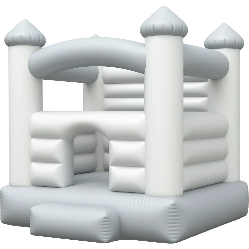 White bounce castle emoji