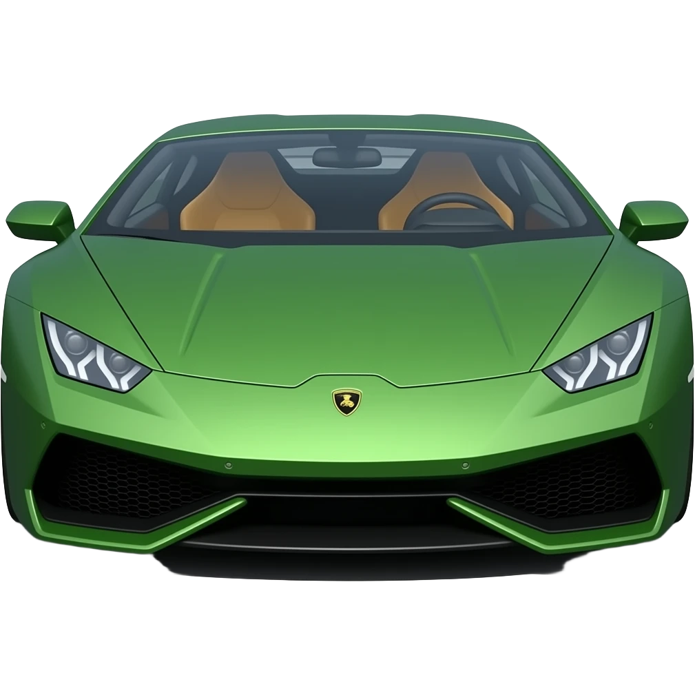 make a cool car that is green lambergine emoji