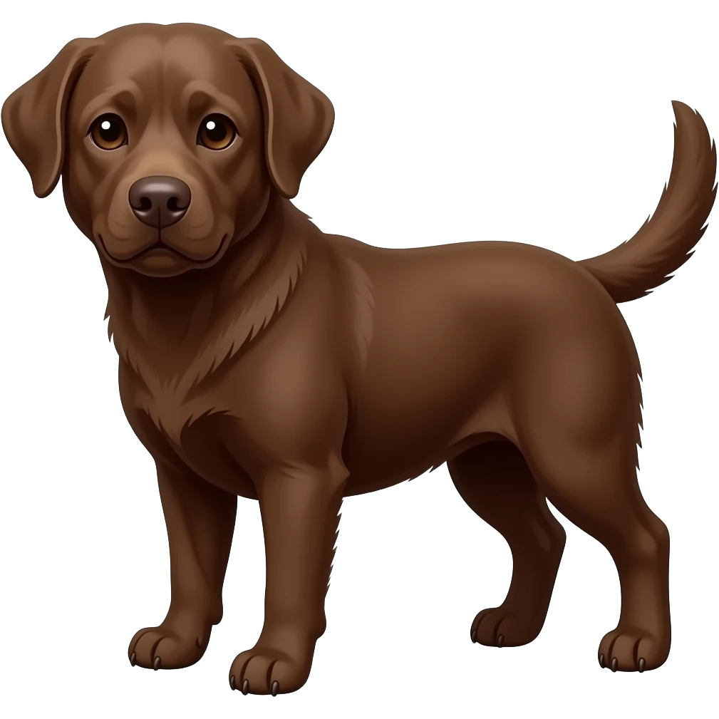 Chocolate Labrador emoji