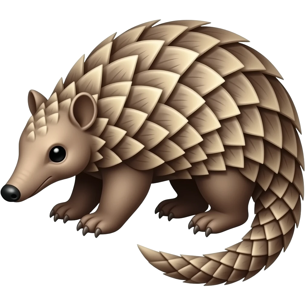 Pangolin learn color emoji