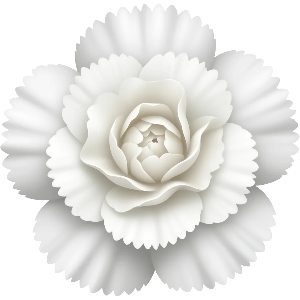 white carnation emoji