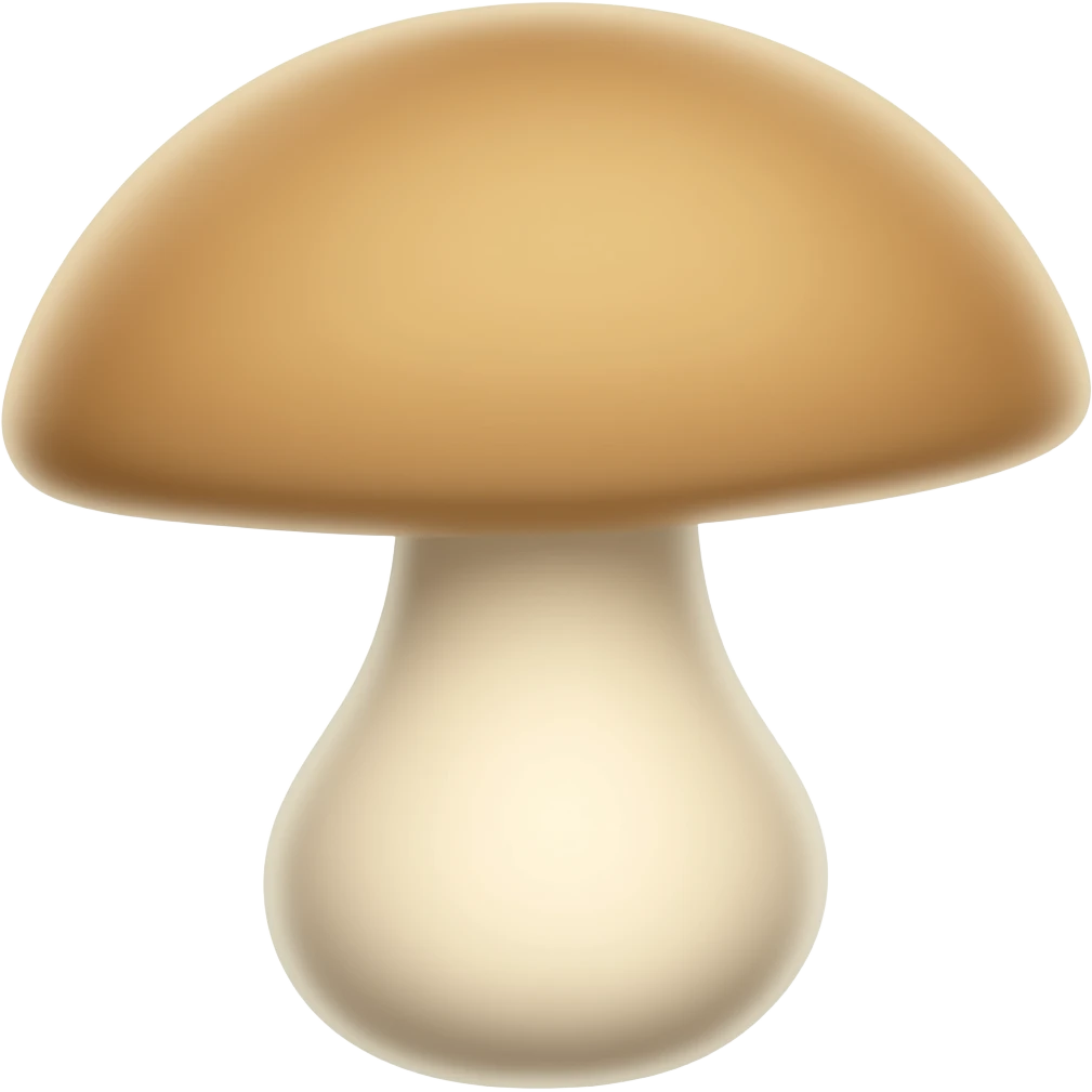 Long shaped mushrooms emoji