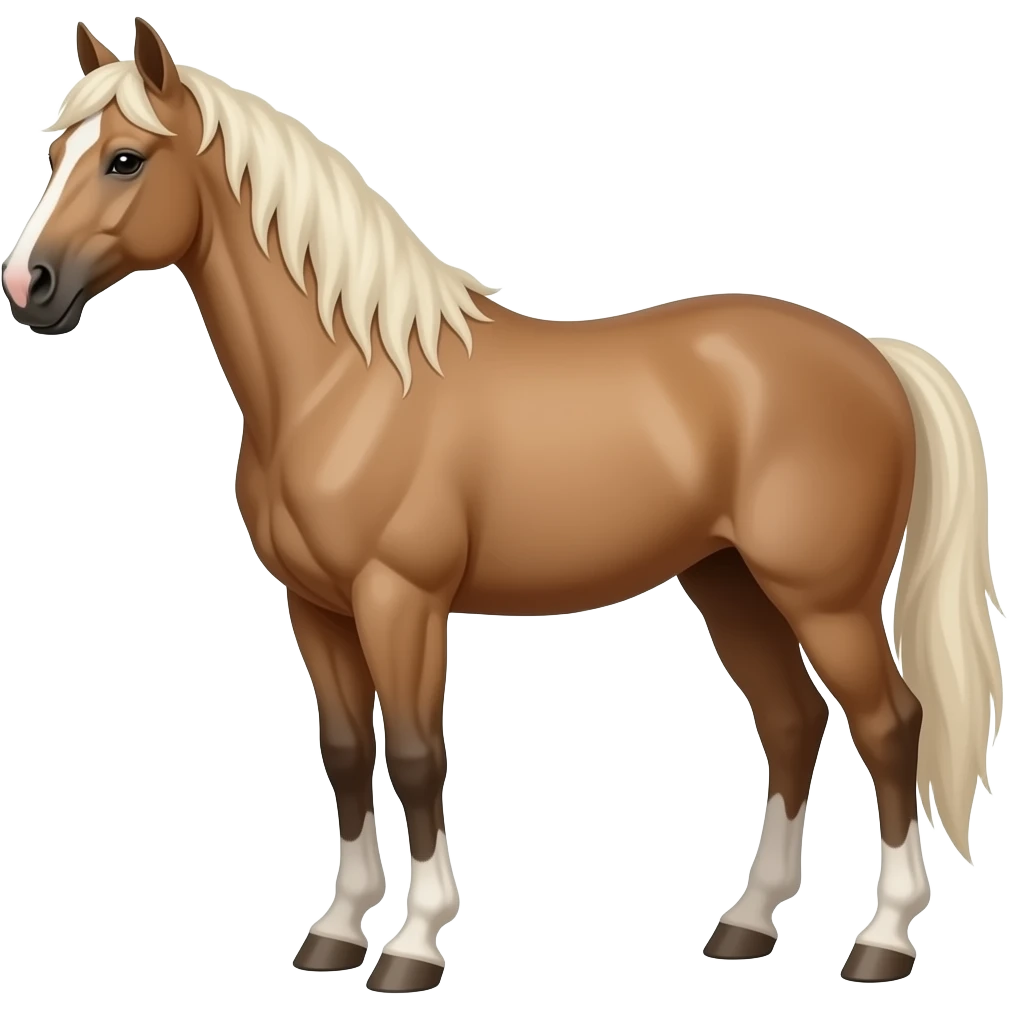 Horse line emoji