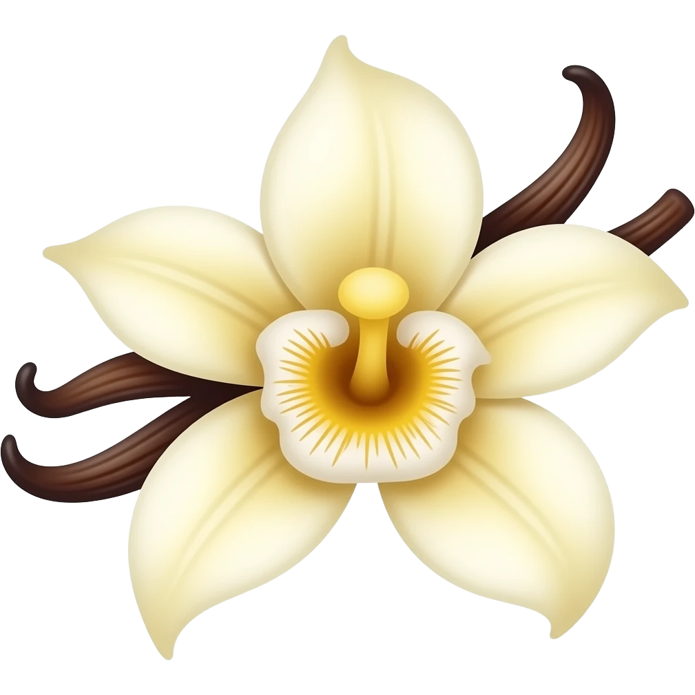a madagascar vanilla flower emoji