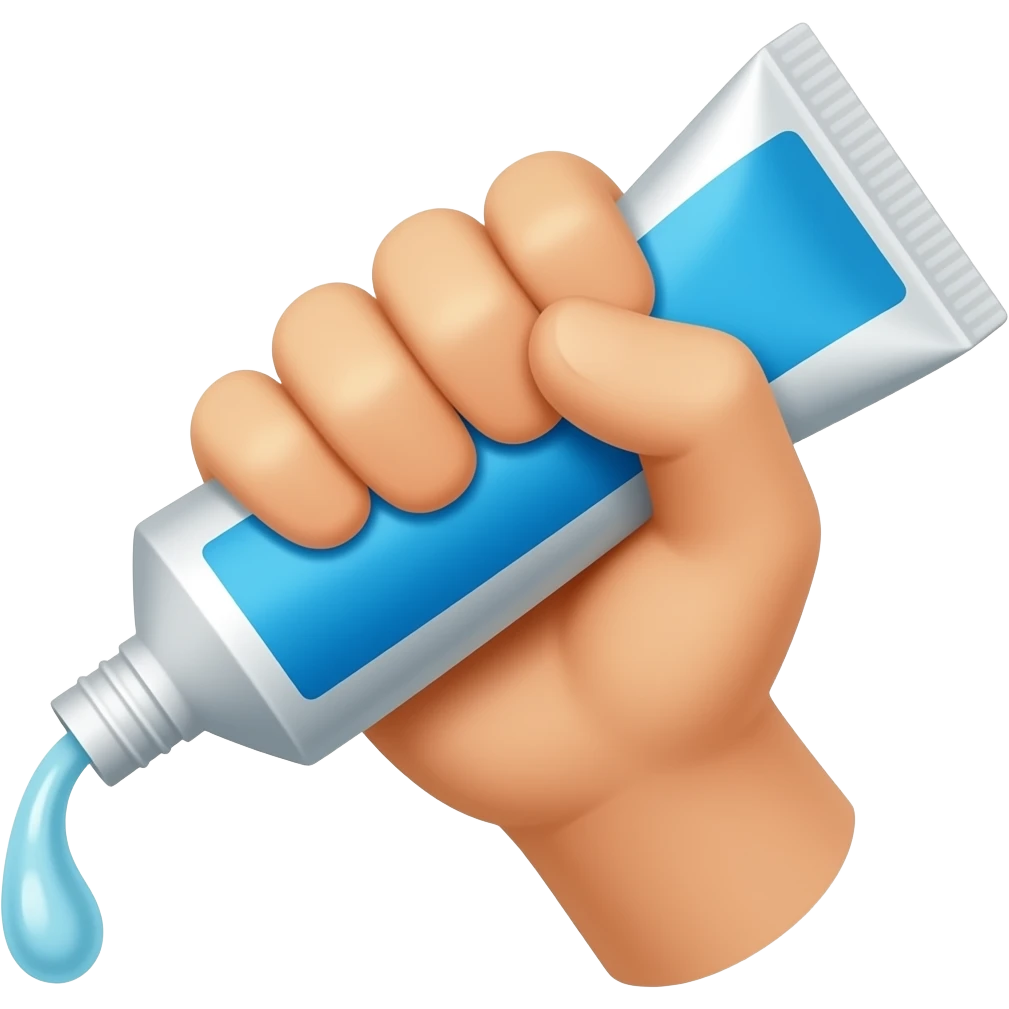 치약만 짜는걸로 emoji