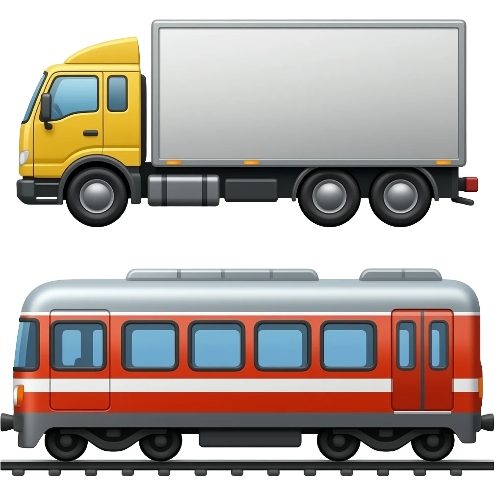 🚛🚈🚃 emoji