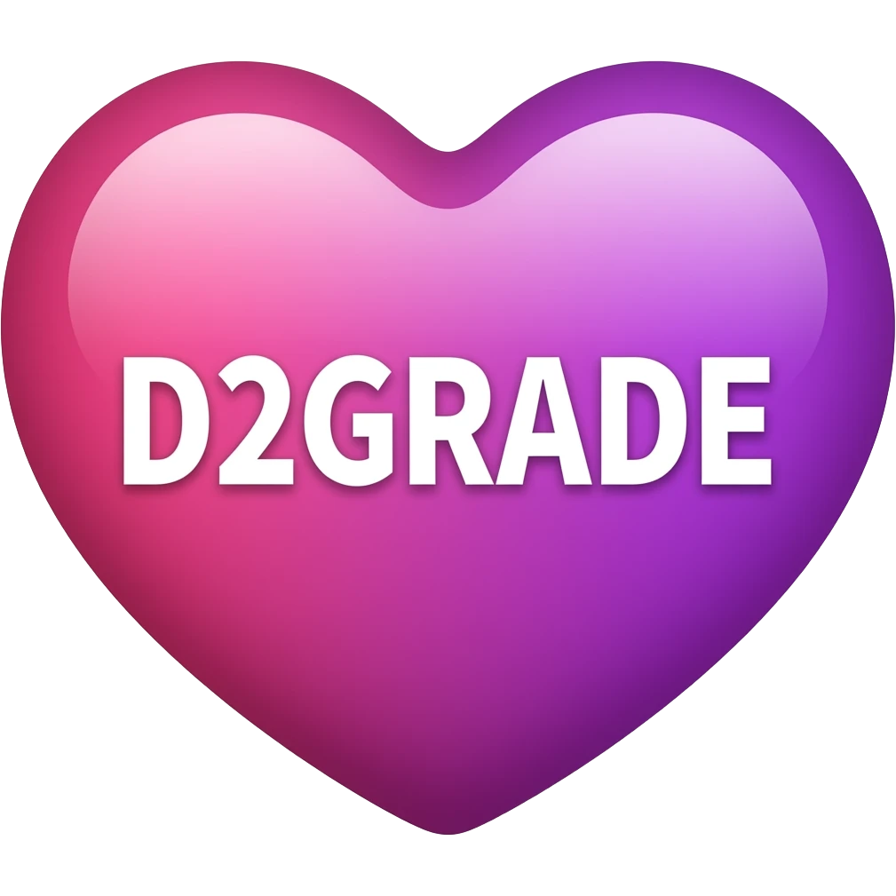 COEUR ROSE ET VIOLET D2GRADE emoji