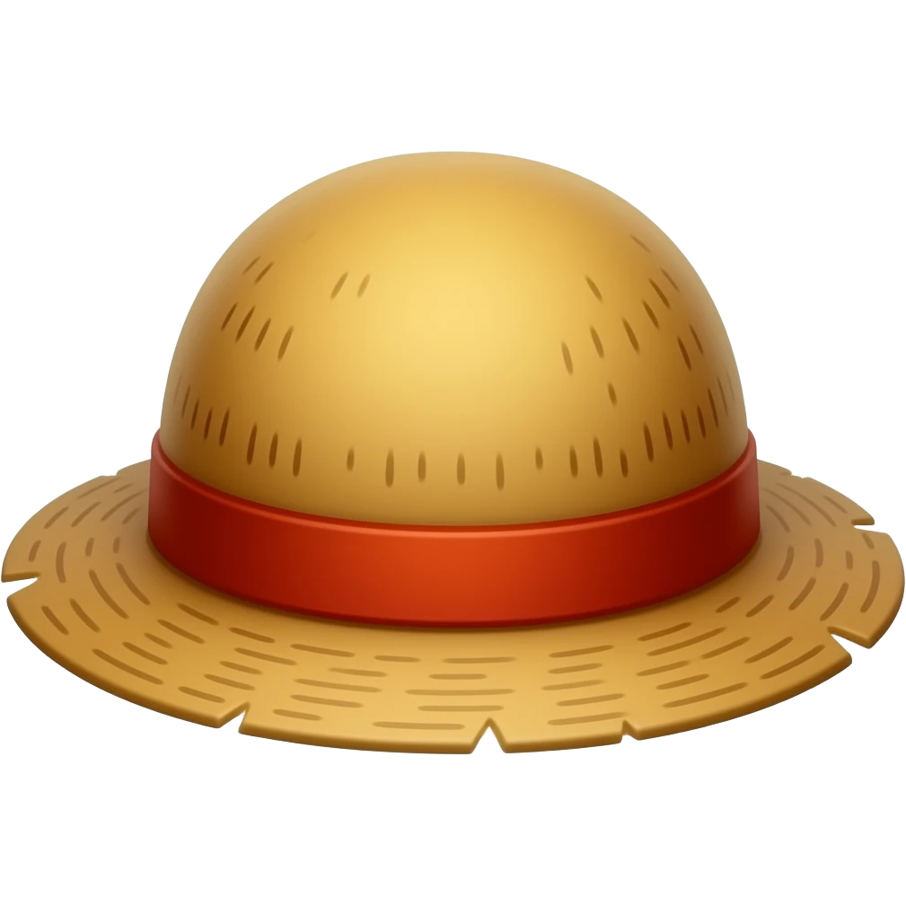 Luffy's hat emoji for text emoji