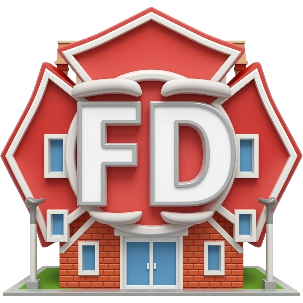 Fire department building names FD emoji no background emoji