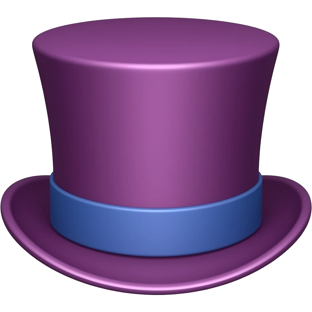 mad hatters hat purple emoji